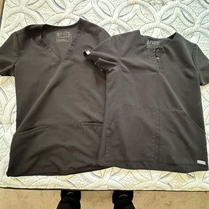 Pair of scrub tops